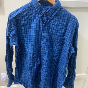 Blue Plaid Men's Shirt